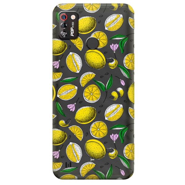 

Прозрачный силиконовый чехол iSwag для Tecno Pop 4 Pro (BC3) с рисунком - Лимоны (KS9974)