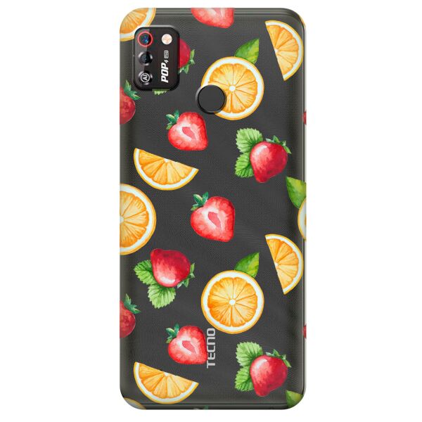 

Прозрачный силиконовый чехол iSwag для Tecno Pop 4 Pro (BC3) с рисунком - Фруктовый дизайн (KS9995)