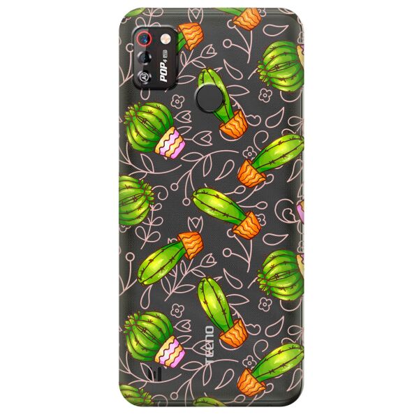 

Прозрачный силиконовый чехол iSwag для Tecno Pop 4 Pro (BC3) с рисунком - Арт кактусы (KS9999)