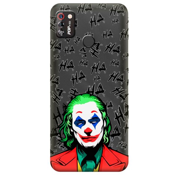 

Прозрачный силиконовый чехол iSwag для Tecno Pop 4 Pro (BC3) с рисунком - Джокер (KS10018)