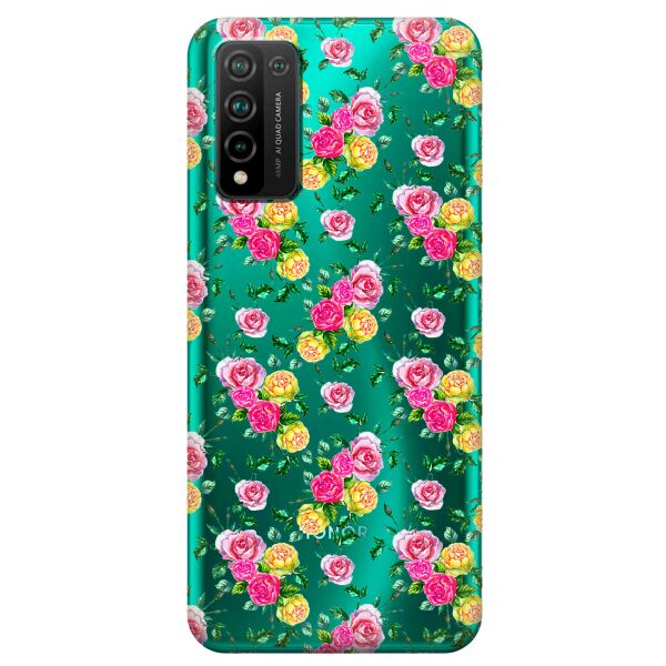 

Прозрачный силиконовый чехол iSwag для Huawei Honor 10x Lite с рисунком - Розы (KS10701)