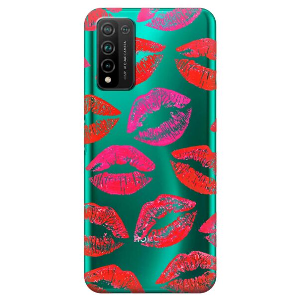 

Прозрачный силиконовый чехол iSwag для Huawei Honor 10x Lite с рисунком - Поцелуи (KS10718)
