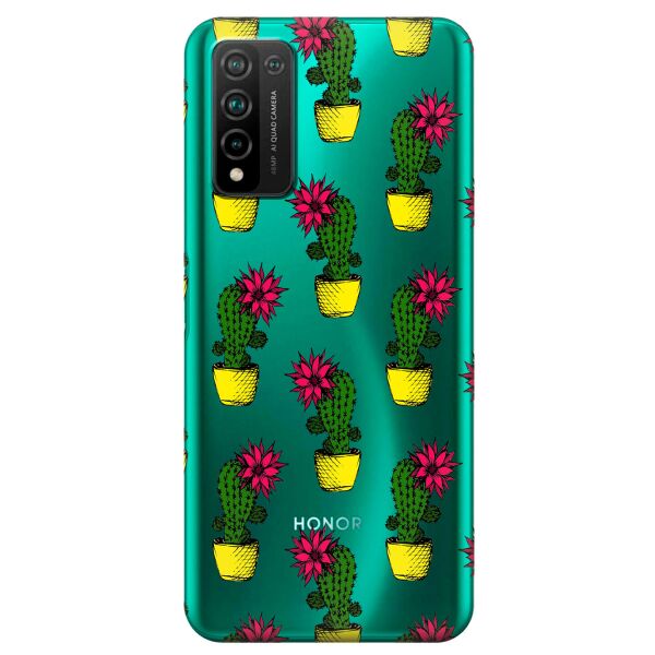 

Прозрачный силиконовый чехол iSwag для Huawei Honor 10x Lite с рисунком - Кактусы (KS10728)