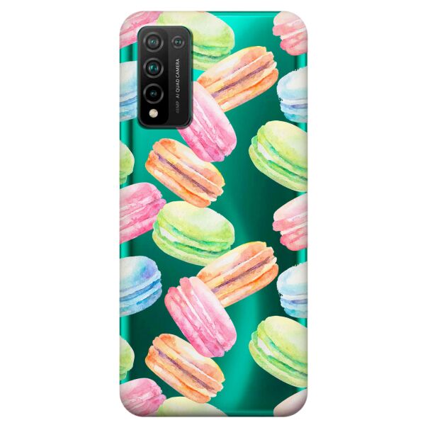 

Прозрачный силиконовый чехол iSwag для Huawei Honor 10x Lite с рисунком - Французские печенья (KS10732)