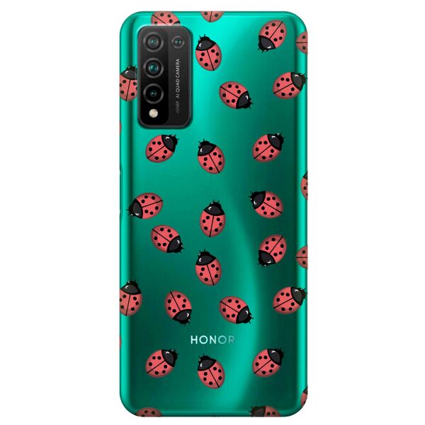 

Прозрачный силиконовый чехол iSwag для Huawei Honor 10x Lite с рисунком - Божьи коровки (KS10733)