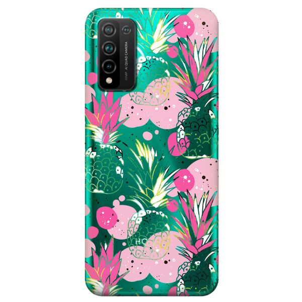 

Прозрачный силиконовый чехол iSwag для Huawei Honor 10x Lite с рисунком - Ананасы (KS10740)