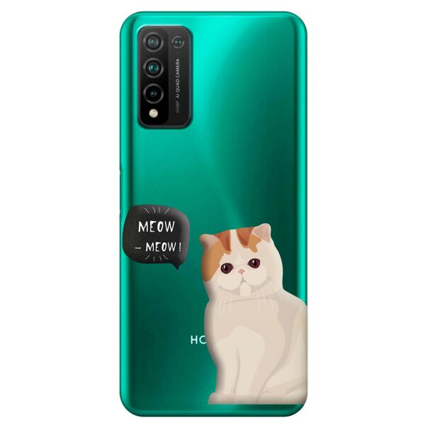 

Прозрачный силиконовый чехол iSwag для Huawei Honor 10x Lite с рисунком - Котенок (KS10742)