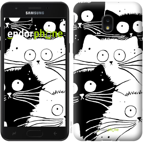 

Чехол на Samsung Galaxy J7 2018 Коты v2 3565u-1502, Силикон