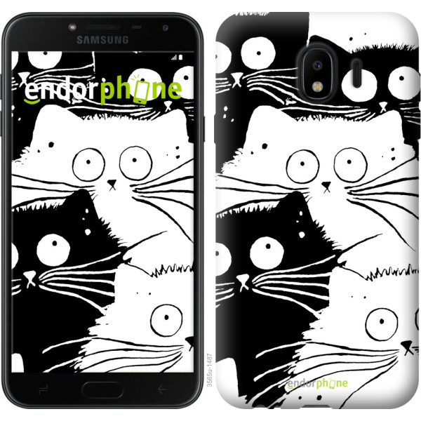 

Чехол на Samsung Galaxy J4 2018 Коты v2 3565u-1487