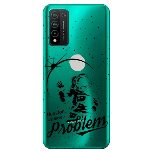 

Прозрачный силиконовый чехол iSwag для Huawei Honor 10x Lite с рисунком - Космонавт с проблемой (KS10756)