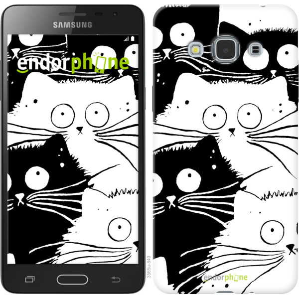 

Чехол на Samsung Galaxy J3 Pro Коты v2 3565u-840, Силикон