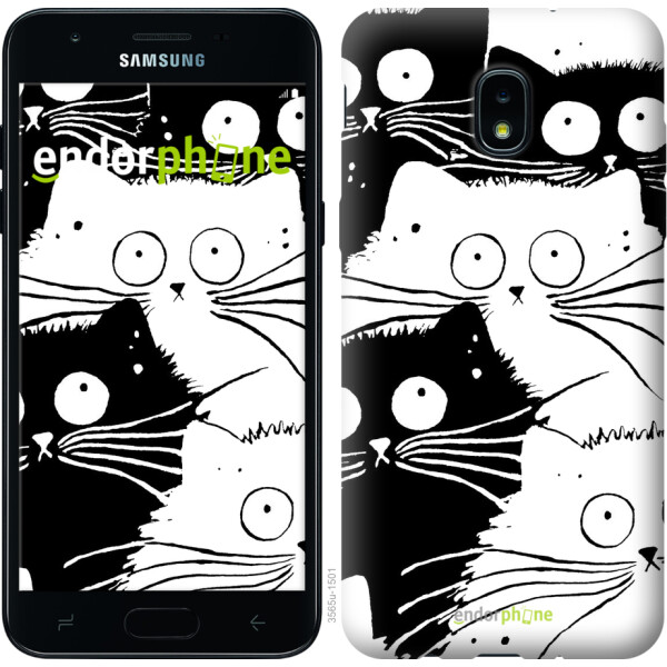 

Чехол на Samsung Galaxy J3 2018 Коты v2 3565u-1501, Силикон