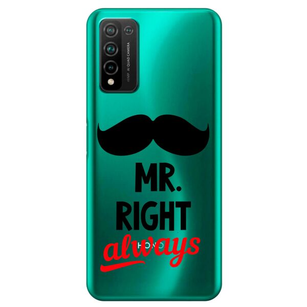 

Прозрачный силиконовый чехол iSwag для Huawei Honor 10x Lite с рисунком - Mr Right (KS10770)