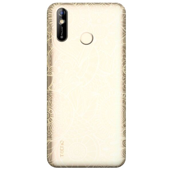 

Прозрачный силиконовый чехол iSwag для Tecno Pouvoir 3 Air с рисунком - Золотая мандала (KS9882)
