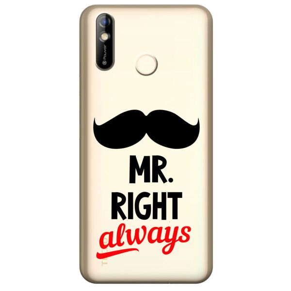 

Прозрачный силиконовый чехол iSwag для Tecno Pouvoir 3 Air с рисунком - Mr Right (KS9945)