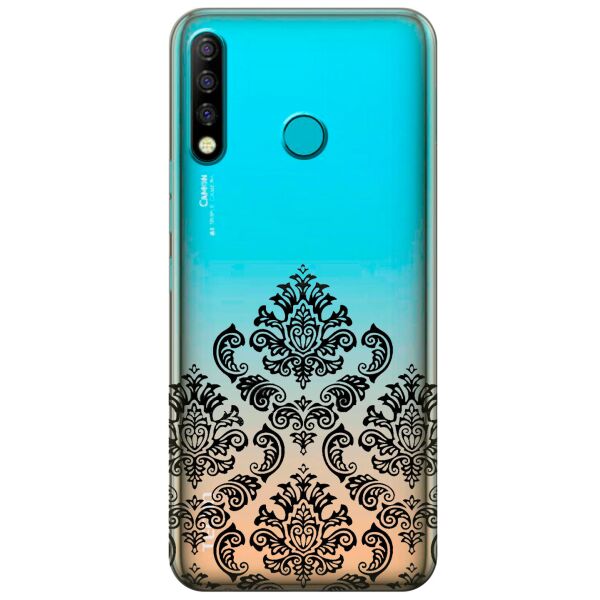 

Прозрачный силиконовый чехол iSwag для Tecno Camon 12 CC7 с рисунком - Мандала (KS9826)
