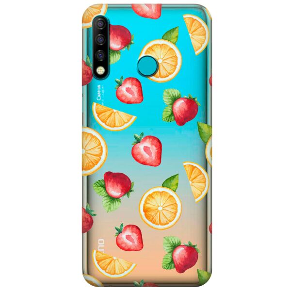 

Прозрачный силиконовый чехол iSwag для Tecno Camon 12 CC7 с рисунком - Фруктовый дизайн (KS9845)