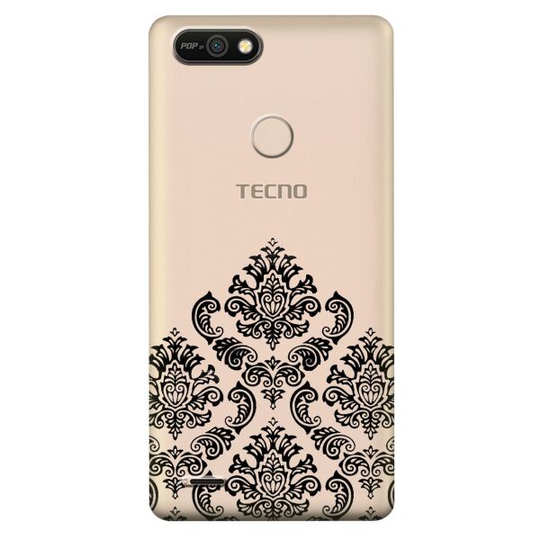

Прозрачный силиконовый чехол iSwag для Tecno POP 2F (B1F) с рисунком - Мандала (KS10201)