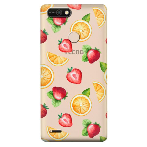 

Прозрачный силиконовый чехол iSwag для Tecno POP 2F (B1F) с рисунком - Фруктовый дизайн (KS10220)