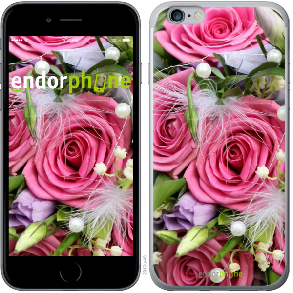 

Чехол на iPhone 6 Plus Нежность 2916c-48, Пластик глянцевый