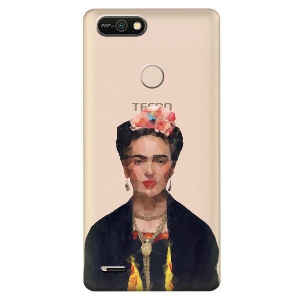 

Прозрачный силиконовый чехол iSwag для Tecno POP 2F (B1F) с рисунком - Фрида Кало (KS10242)