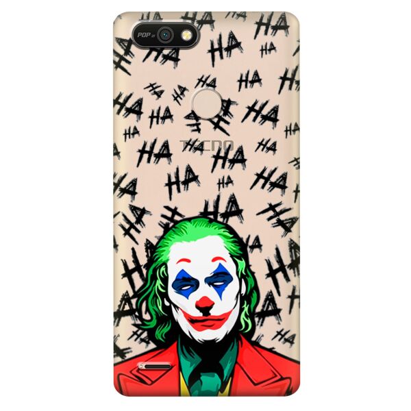 

Прозрачный силиконовый чехол iSwag для Tecno POP 2F (B1F) с рисунком - Джокер (KS10243)