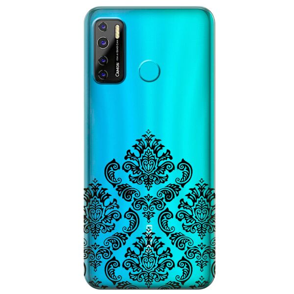 

Прозрачный силиконовый чехол iSwag для Tecno Camon 15 Air с рисунком - Мандала (KS10351)