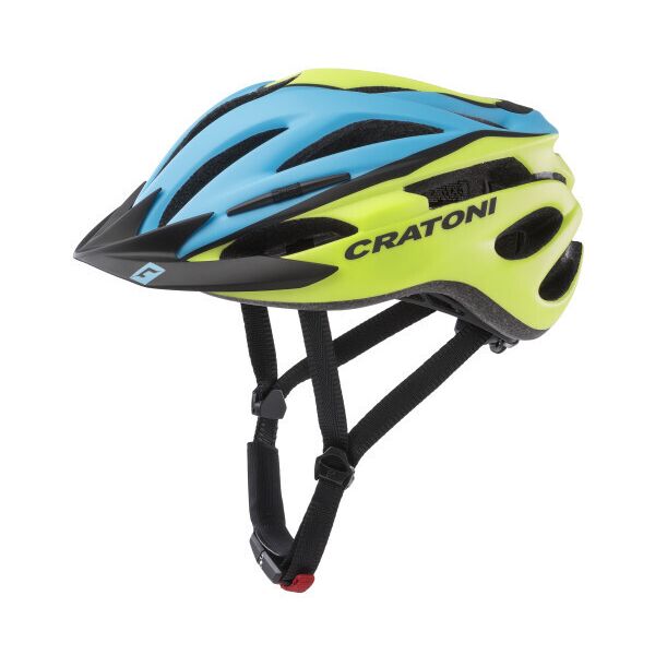 

Велошлем Cratoni Pacer XS-S (49-55 см) голубой/лайм матовый