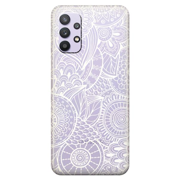 

Прозрачный силиконовый чехол iSwag для Samsung Galaxy A32 с рисунком - Золотая мандала (KS10482)