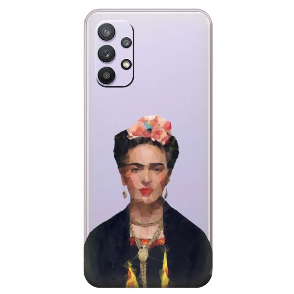 

Прозрачный силиконовый чехол iSwag для Samsung Galaxy A32 с рисунком - Фрида Кало (KS10542)