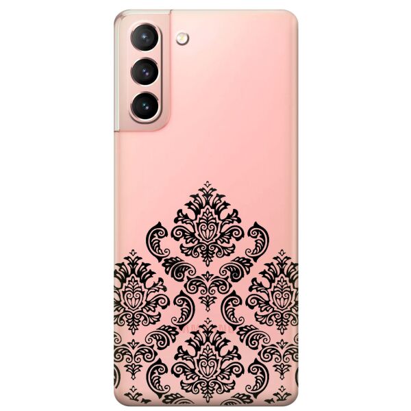 

Прозрачный силиконовый чехол iSwag для Samsung Galaxy S21 с рисунком - Мандала (KS10876)
