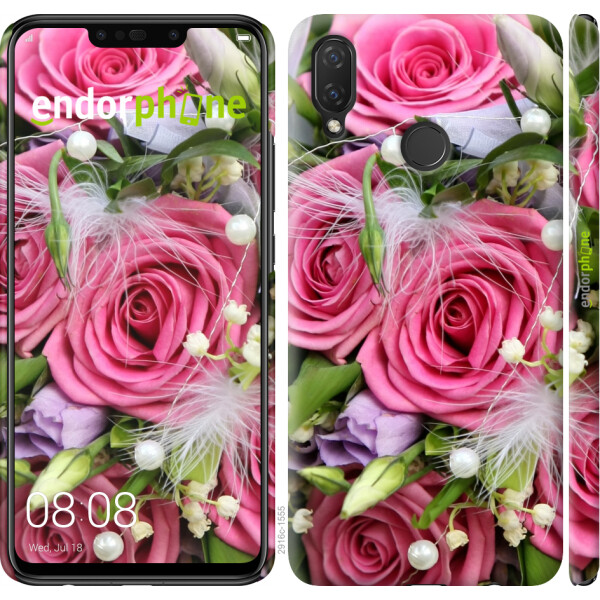 

Чехол на Huawei P Smart Plus Нежность 2916u-1555, Силикон