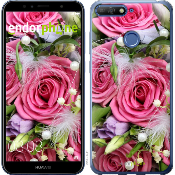 

Чехол на Huawei Y6 Prime 2018 Нежность 2916u-1441, Силикон