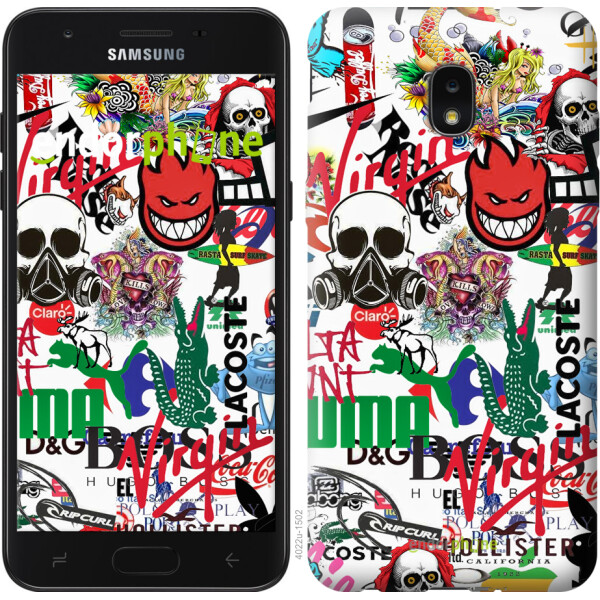 

Чехол на Samsung Galaxy J7 2018 Many different logos 4022u-1502