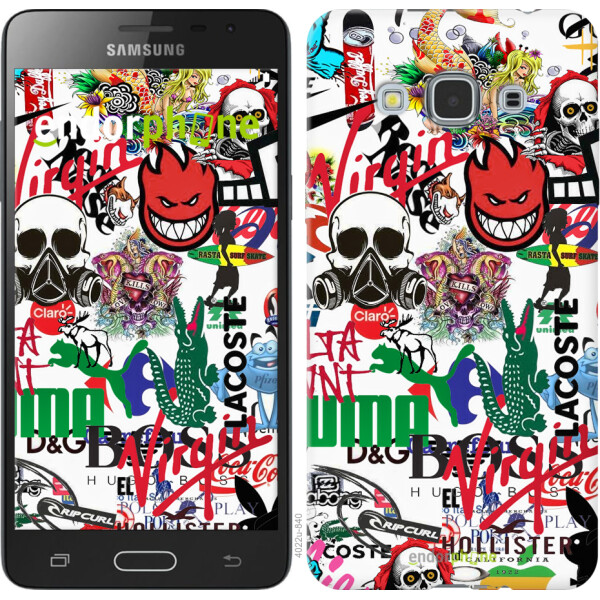 

Чехол на Samsung Galaxy J3 Pro Many different logos 4022u-840