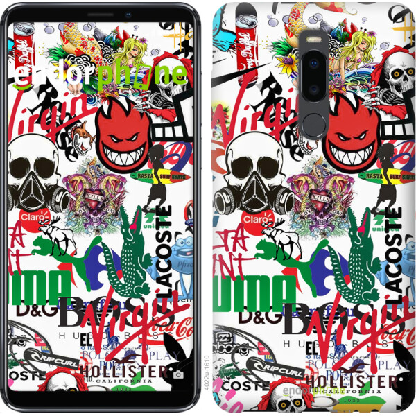 

Чехол на Meizu Note 8 Many different logos 4022u-1610