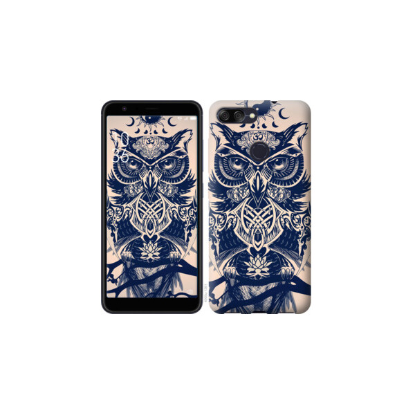 

Чехол на Asus ZenFone Max Plus M1 ZB570TL Узорчатая сова 4000u-1361
