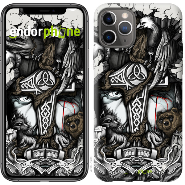 

Чехол на iPhone 11 Pro Тату Викинг 4098c-1788, Пластик глянцевый