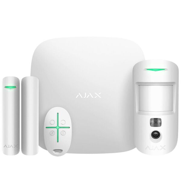 

Комплект охранной сигнализации Ajax StarterKit Cam Plus White