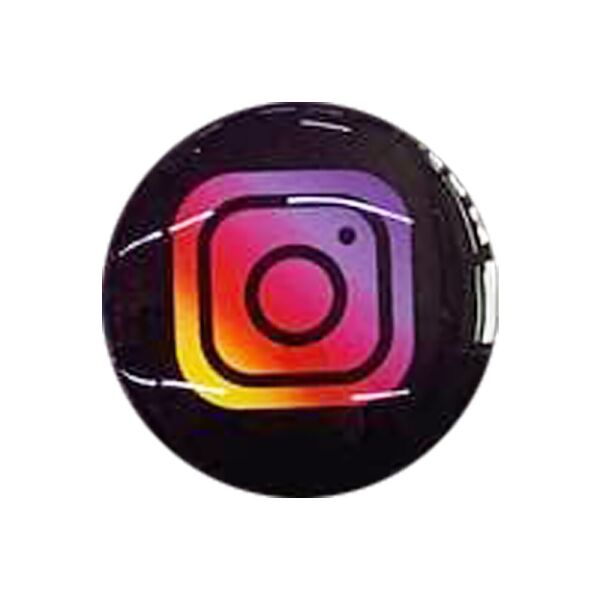 

Держатель для телефона Glass Logo Instagram / Черный (163036)