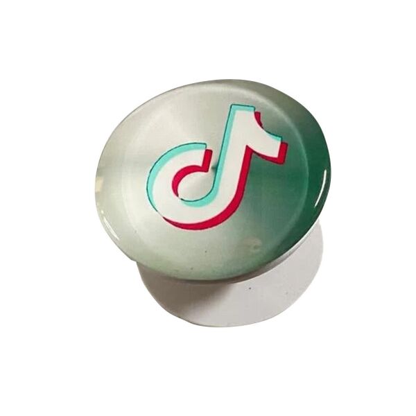 

Держатель для телефона Glass Logo TikTok / Бирюзовый (163037)