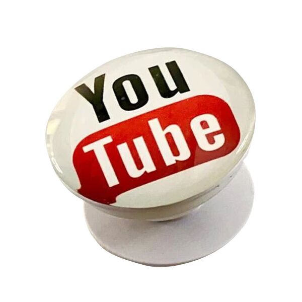 

Держатель для телефона Glass Logo Youtube / Белый (163038)