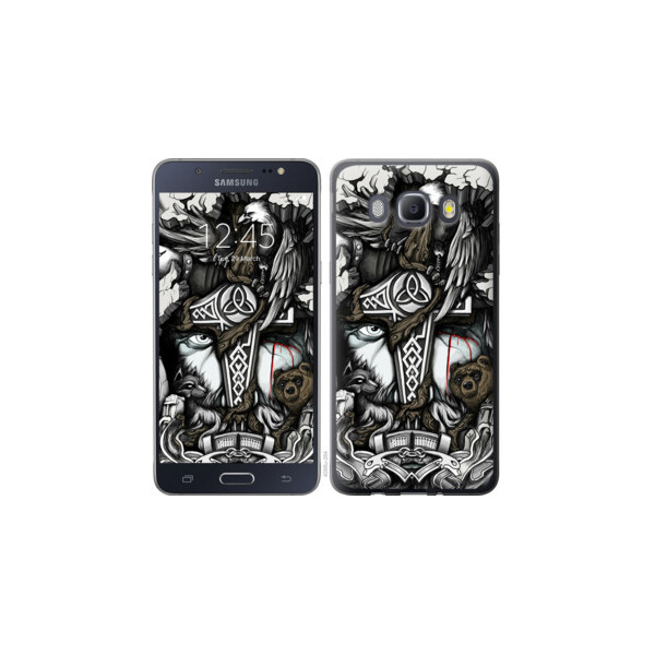 

Чехол на Samsung Galaxy J5 (2016) J510H Тату Викинг 4098m-264, Пластик матовый