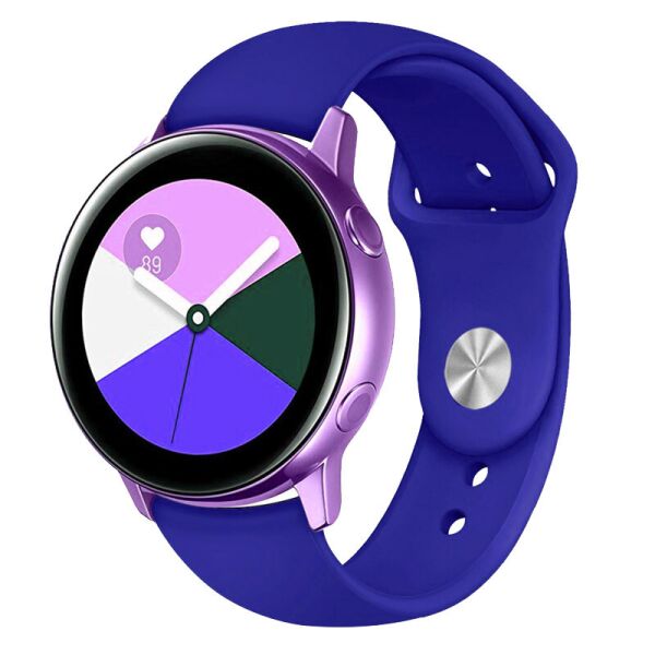 

Силиконовый ремешок Sport для Xiaomi Amazfit/Samsung 20 mm Синий/Shiny blue (162975)