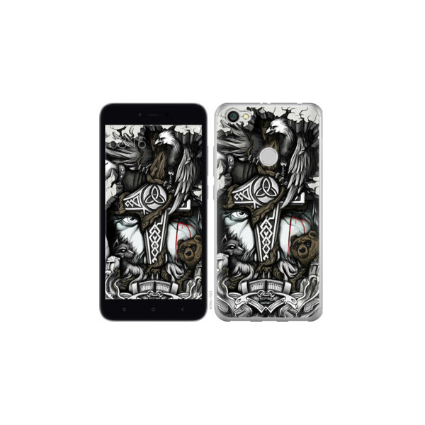 

Чехол на Xiaomi Redmi Note 5A Prime Тату Викинг 4098t-1063, 2D пластик