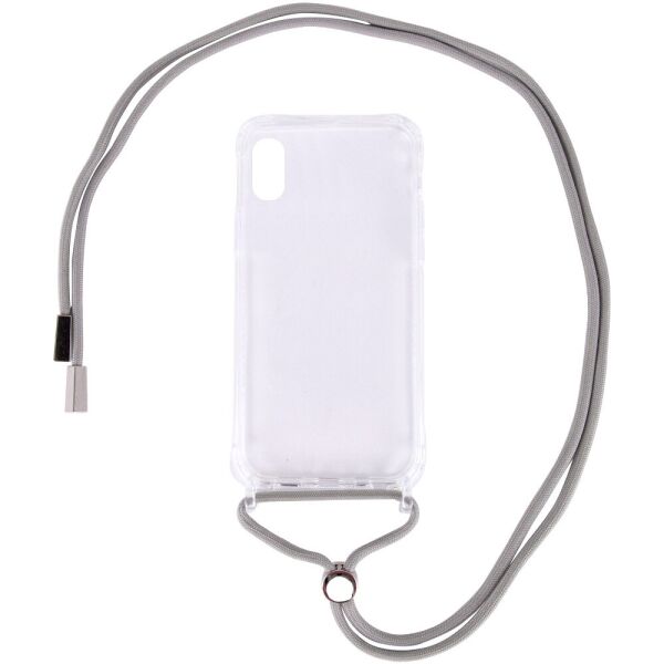 

Чехол TPU Crossbody Transparent для Apple iPhone XS Max (6.5") Серый (160127)