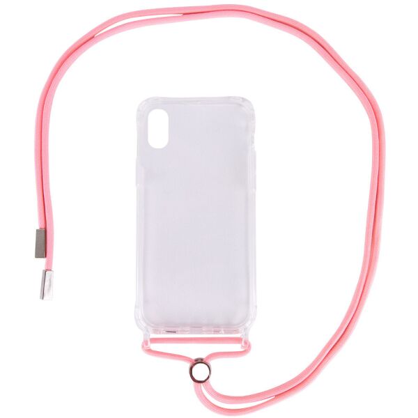 

Чехол TPU Crossbody Transparent для Apple iPhone XR (6.1") Розовый (160058)