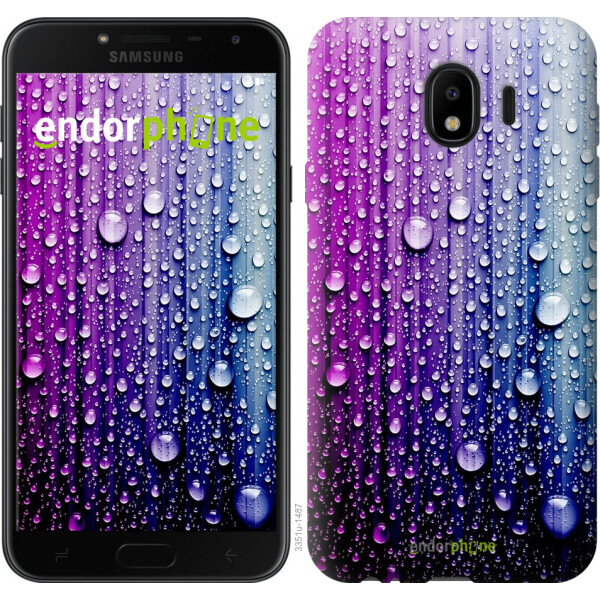 

Чехол на Samsung Galaxy J4 2018 Капли воды 3351u-1487, Силикон
