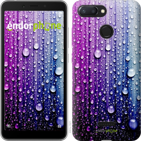

Чехол на Xiaomi Redmi 6 Капли воды 3351u-1521, Силикон