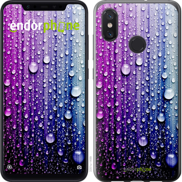 

Чехол на Xiaomi Mi8 Капли воды 3351u-1499, Силикон